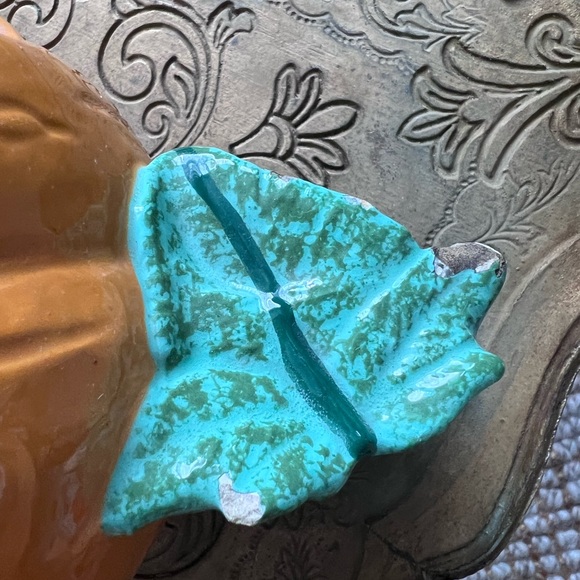 Ceramic ghost Pumpkin Jack O Lantern Hand Painted Halloween Decor - Picture 5 of 6